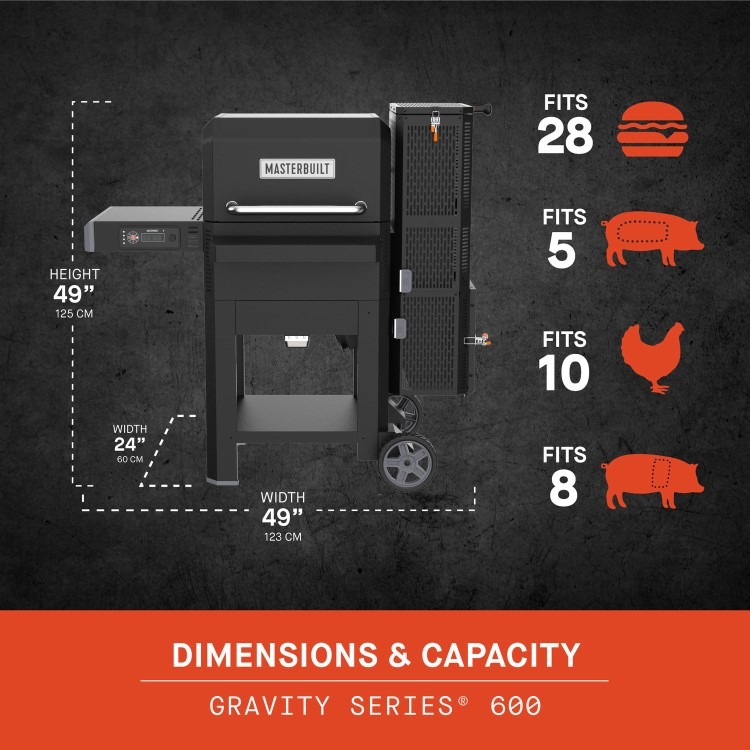 Masterbuilt Gravity Series 600 Digital Charcoal BBQ & Smoker - Image 16